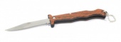 Нож складной, коричневый  9-014