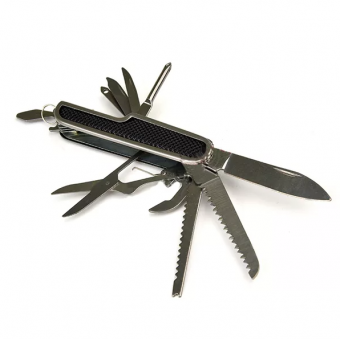 Нож перочинный (мультитул), 11 предм, прорезиненная ручка PF-MT-02